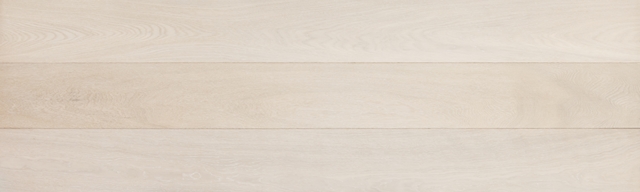 ナラ(オーク) 複合フローリング 4mm単板 床暖対応  ブラッシング加工 UVホワイトツヤ消塗装 ABグレード 15×180×1820(mm) 1.64平米入