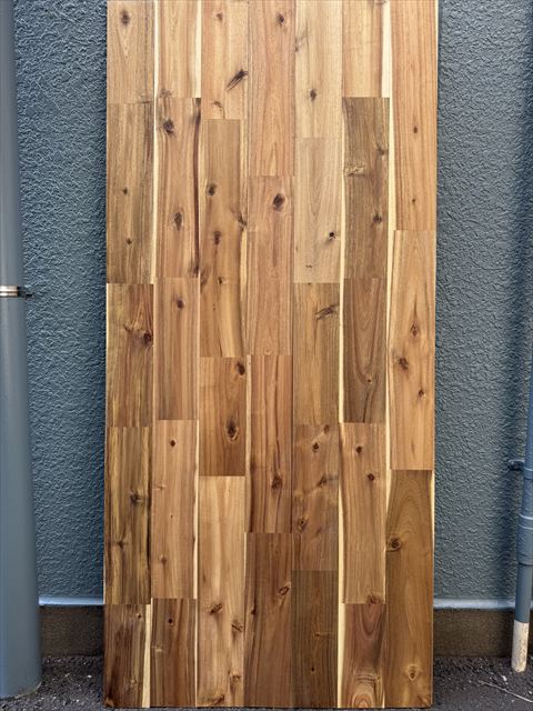 アカシア 無垢フローリング ユニタイプ    オイルクリア塗装 節あり 15×120×1820(mm) 1.53平米入