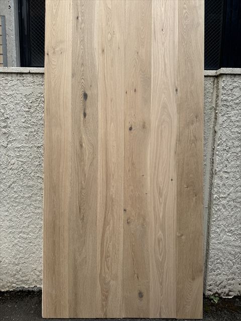 ナラ(オーク) 複合フローリング 3mm単板 床暖対応   無塗装 節あり 15×150×1818(mm) 1.64平米入