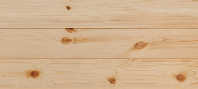 レッドパイン 無垢フローリング OPC(1枚板) 床暖対応   オスモオイルクリア塗装 節あり 15×110×1818(mm) 1.6平米入