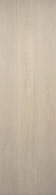 ナラ(オーク) 複合フローリング 4mm単板 床暖対応  ブラッシング加工 UVホワイトツヤ消塗装 ABグレード 15×180×1820(mm) 1.64平米入